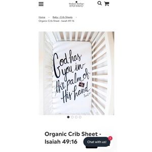 Modern Burlap Crib Sheet